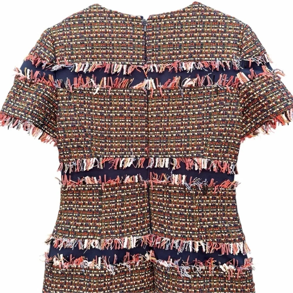 Tory Burch multi colored tweed dress